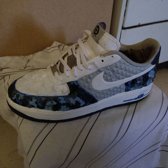 Blue air Force camo customized exclusive star air - Picture 8 of 8